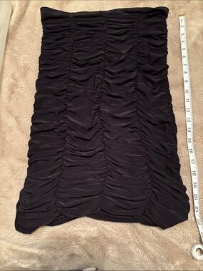 bebe Black Ruched Skirt